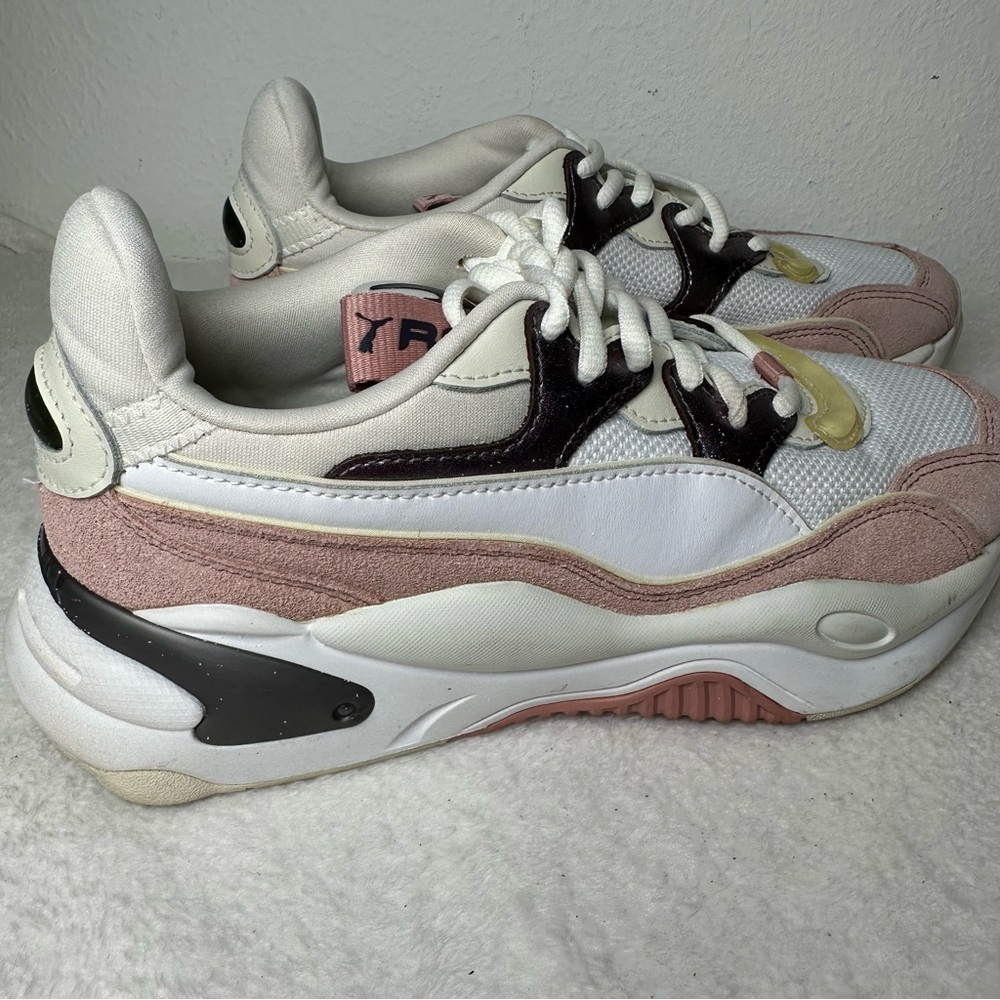 Puma RS-2K Soft Metal Women’s Sneakers in Grey Misty Rose and White - Picture 5 of 14